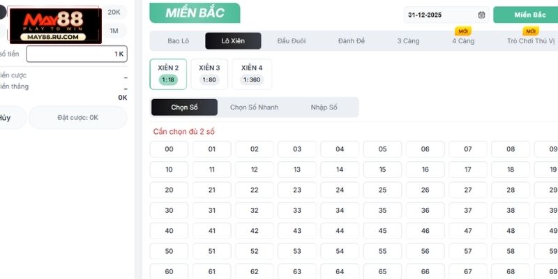 Lô Xiên – Hình thức kết hợp số tăng sức hút cược